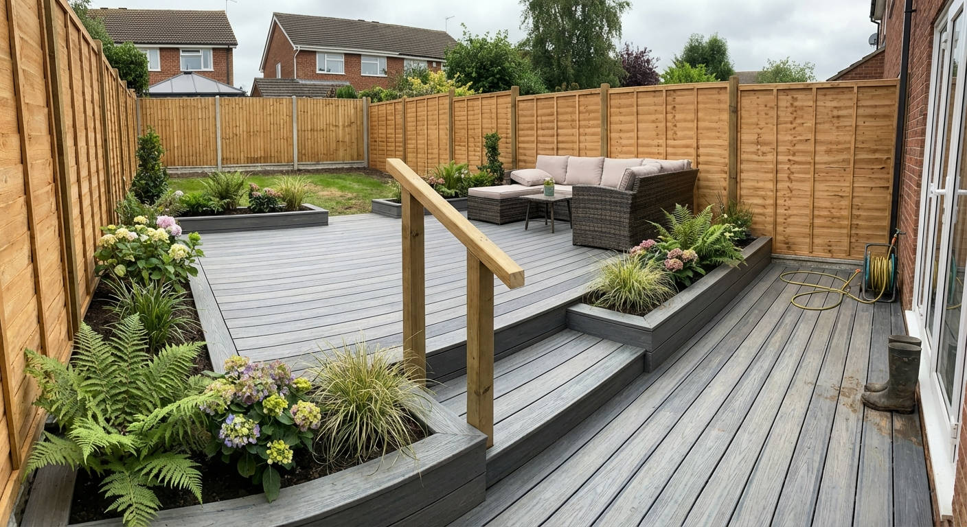 Composite decking and fencing installation